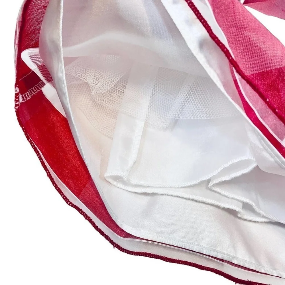 Couture Princess Red White Striped Dress 24 Months